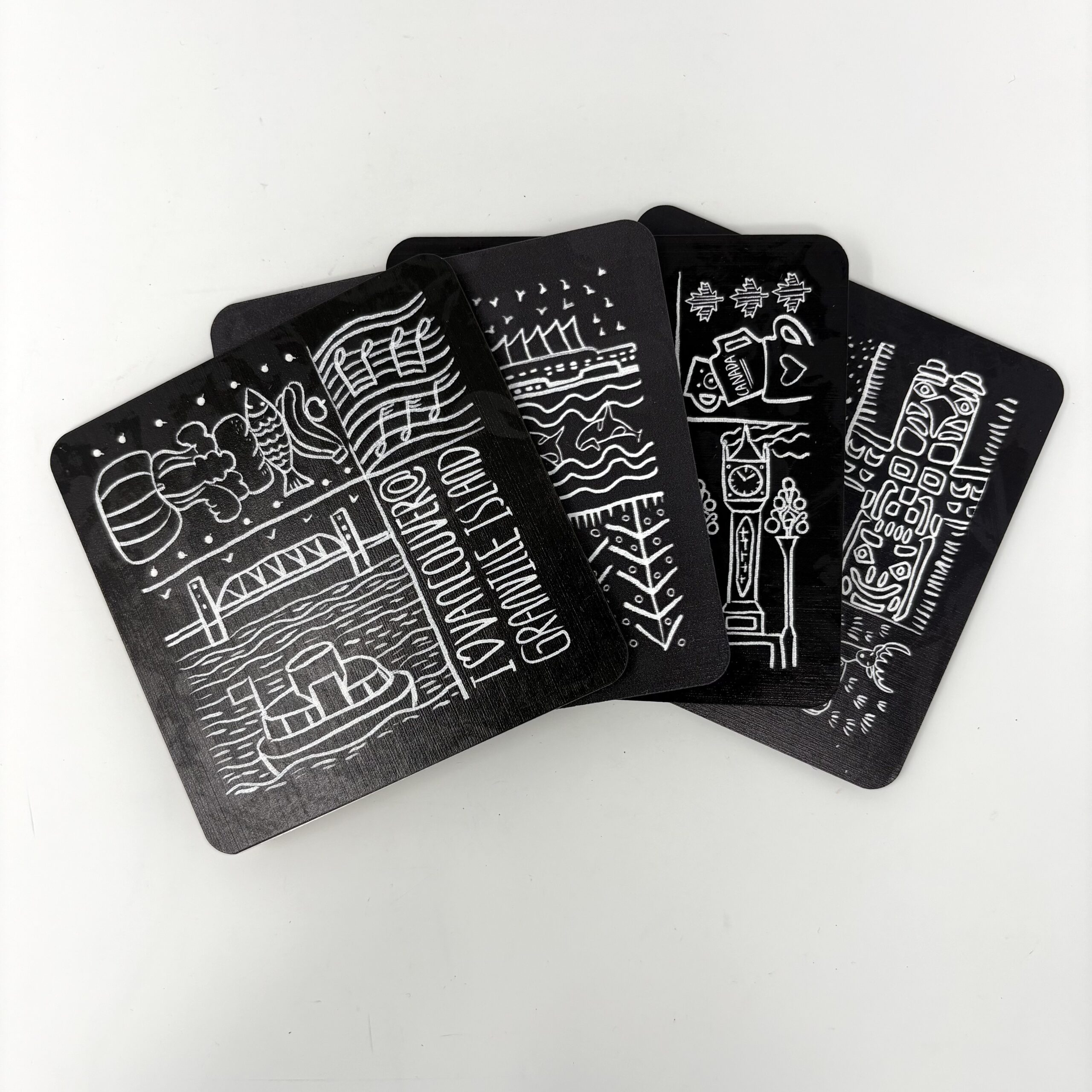 V-9851 Vancouver line art black