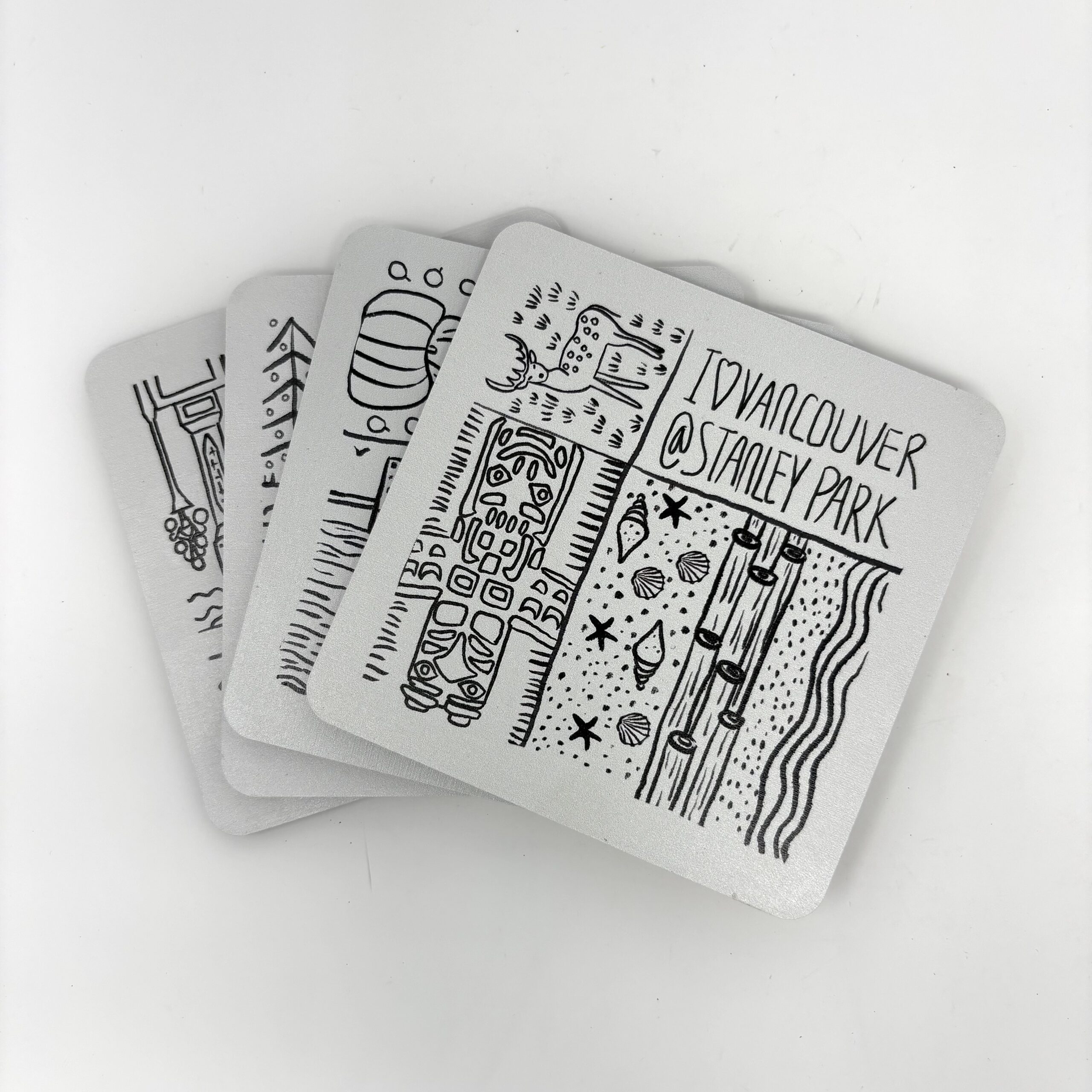 V-9852 Vancouver line art white