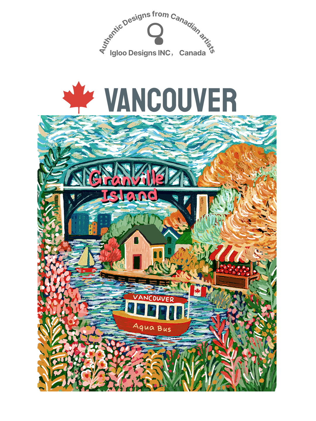 v0303 Granville Island Hand-Drawn