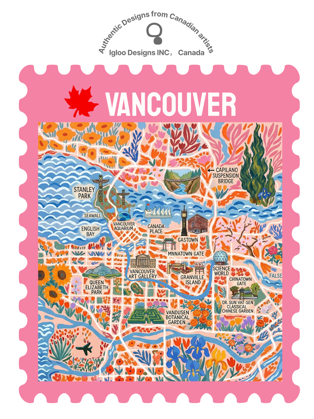 v0305 Vancouver Map