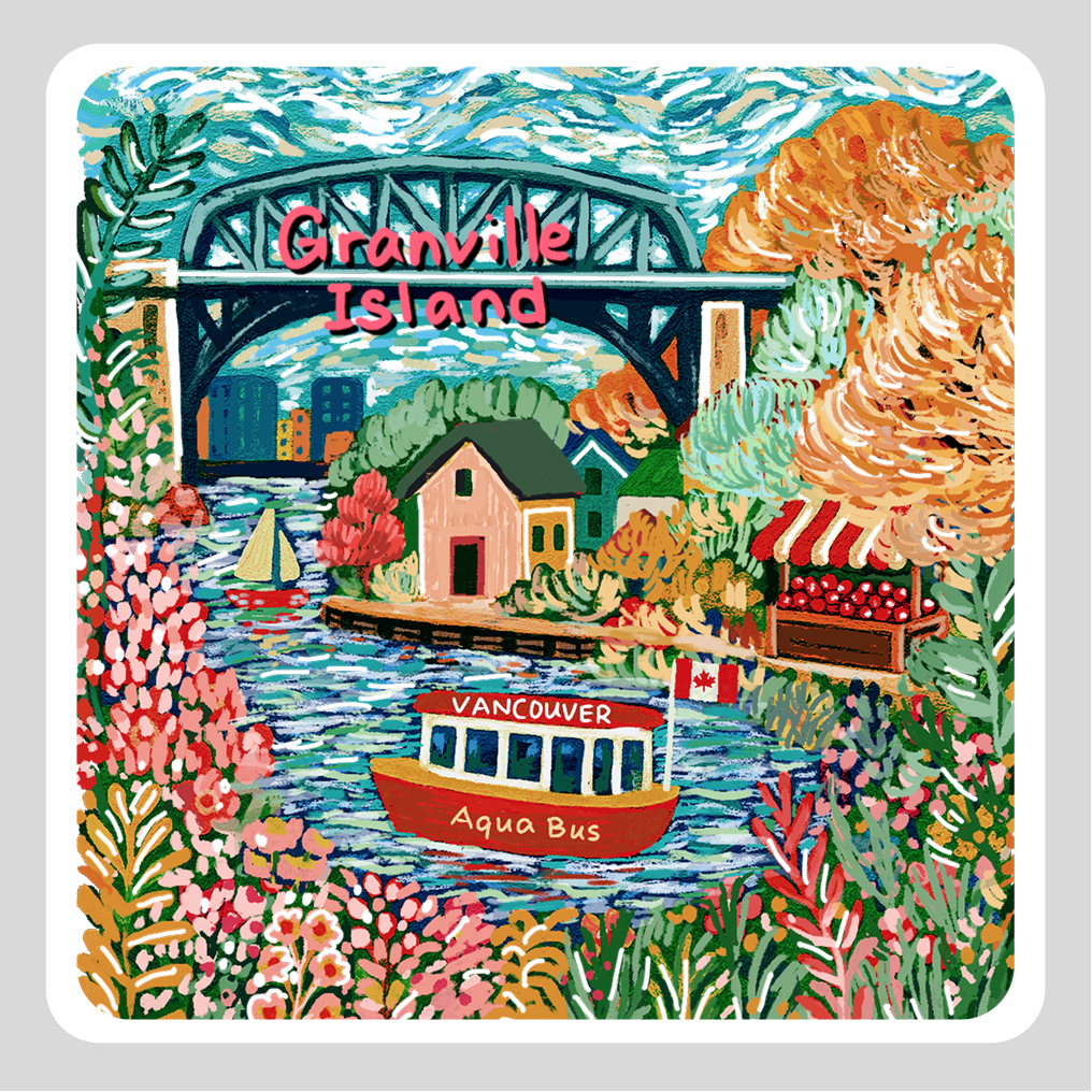 v0407 Granville Island Hand-Drawn