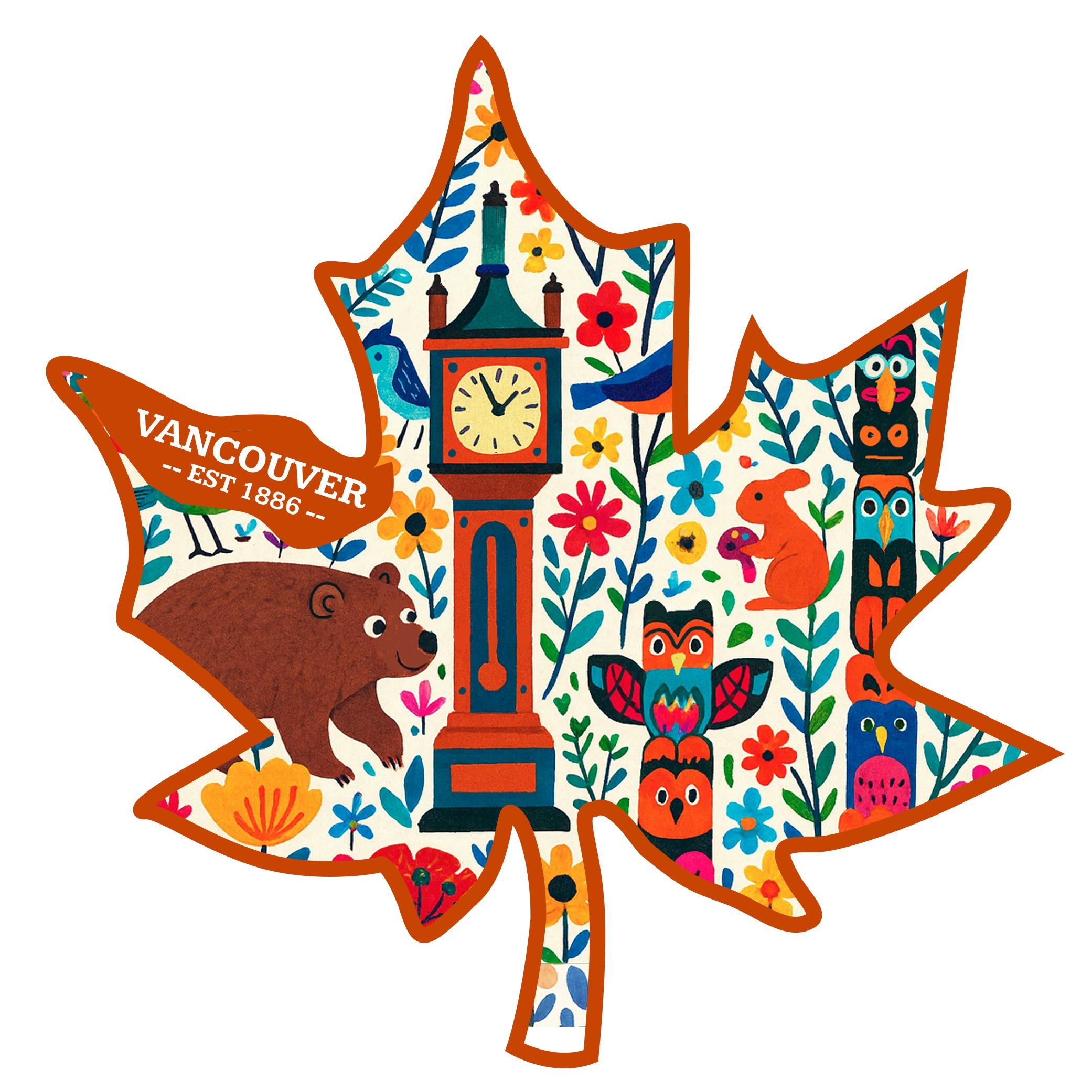 v0502 Bear Clock Totem