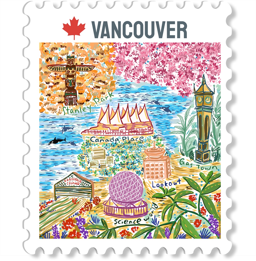 v0911 Postage Magnet