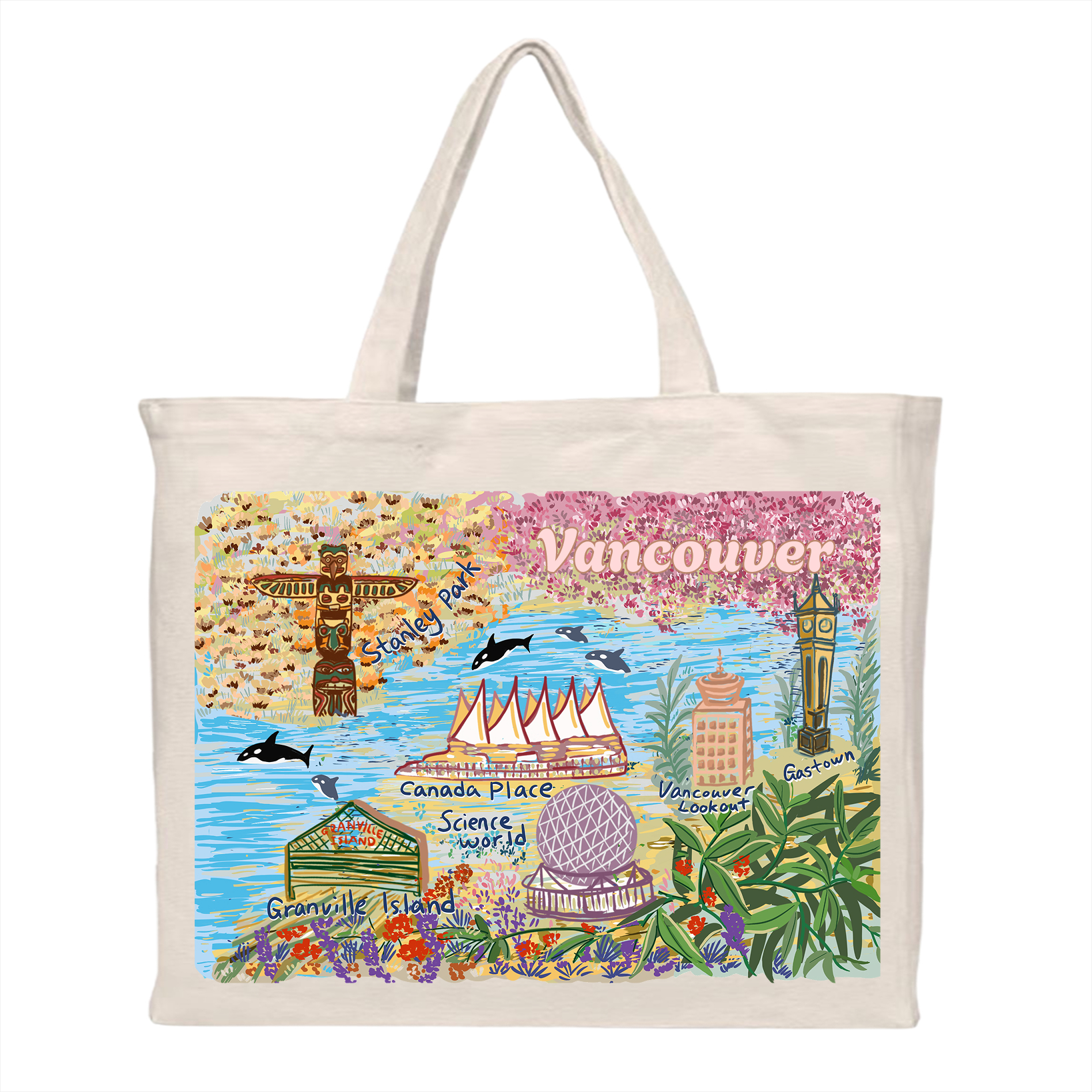 v1004 Large Double sided Tote