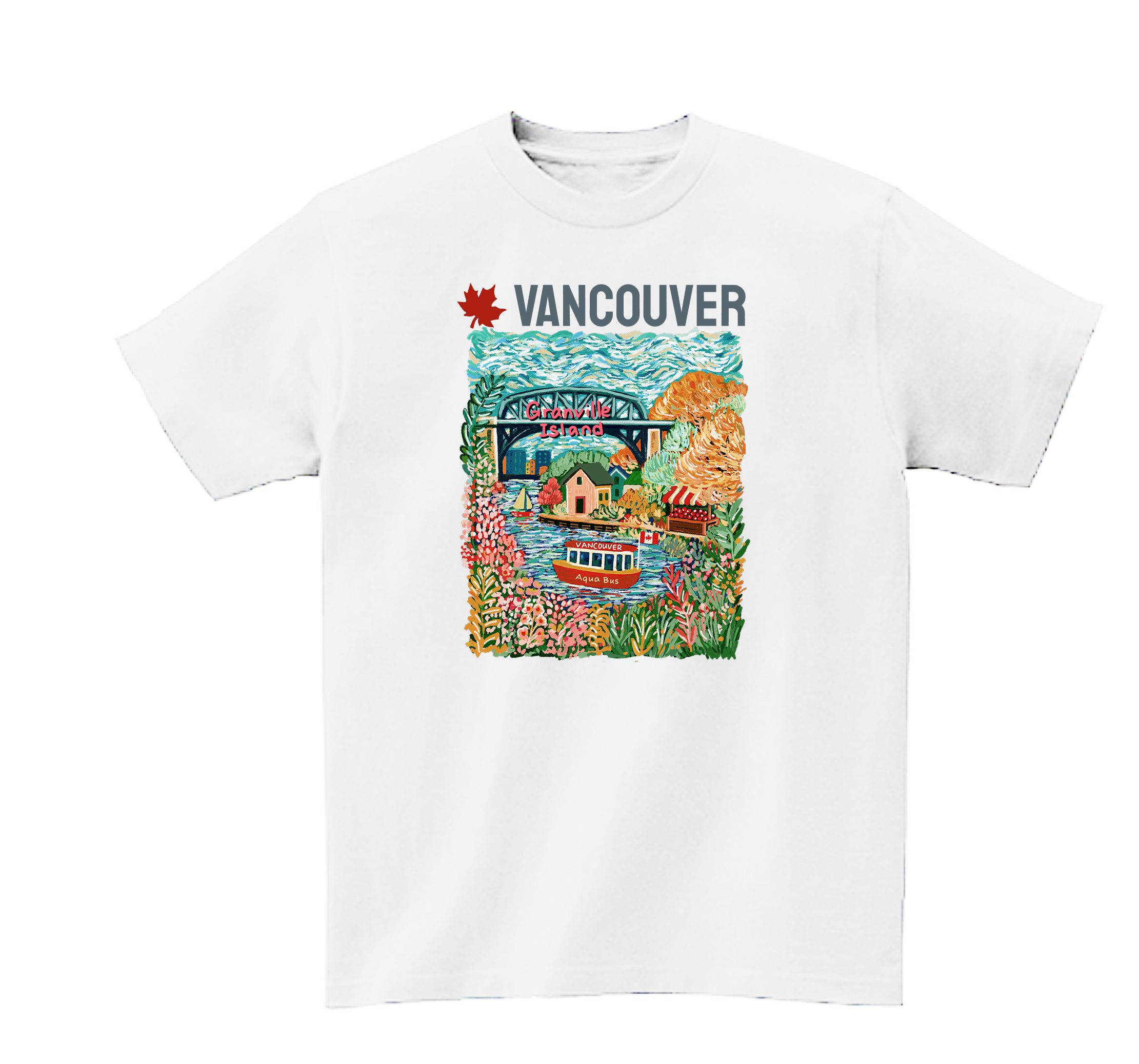 v1105 Granville Island Hand-Drawn
